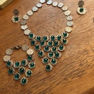 Set Necklace, bracelets, earrings